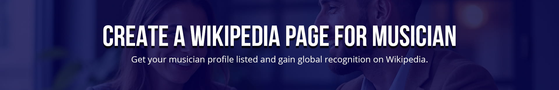 Create A Wikipedia Page For Musician
